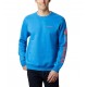 Columbia Logo Fleece Crew M Azure Blue Heather, Wildfire