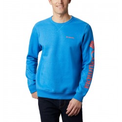 Columbia Logo Fleece Crew M Azure Blue Heather, Wildfire