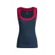 Montura MERINO WOOL CANOTTA WOMAN BLU CENERE/ROSA SUGAR