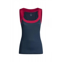 Montura MERINO WOOL CANOTTA WOMAN BLU CENERE/ROSA SUGAR