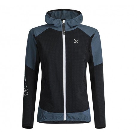 Montura WIND REVOLUTION HOODY JACKET W nero/blu cenere
