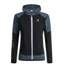 Montura WIND REVOLUTION HOODY JACKET W nero/blu cenere