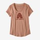 Patagonia Women's Live Simply® Hive Organic Cotton Scoop T-Shirt scptch pink
