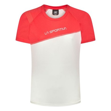 La Sportiva CATCH T-SHIRT W WHITE /HYBISCUS