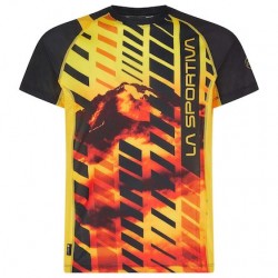 La Sportiva WAVE T-SHIRT M black/yellow