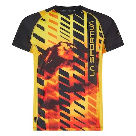 La Sportiva WAVE T-SHIRT M black/yellow