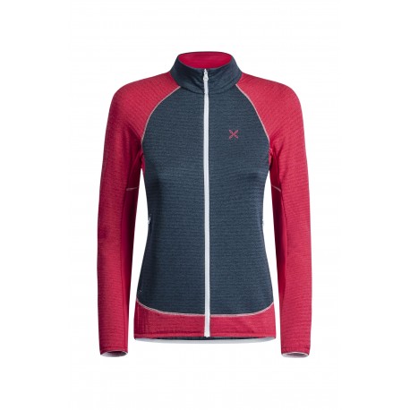 MONTURA THERMAL COLOR MAGLIA WOMAN BLU CENERE/ROSA