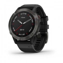 Garmin FENIX 6 SAPPHIRE CARBON GRAY DLC WITH BLACK BAND