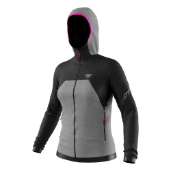 Dynafit GIACCA CON CAPPUCCIO DONNA TOUR WOOL THERMAL black out