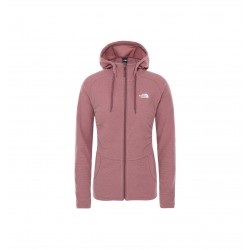 The North Face FELPA DONNA MEZZALUNA CON CAPPUCCIO E CERNIERA A TUTTA LUNGHEZZA mesa rose s.