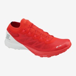 SALOMON S/LAB SENSE 8 Racing Red / White / White