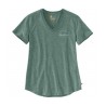 Carhartt LOCKHART CARHARTT GRAPHIC T-SHIRT MUSK GREEN HEATHER NEP