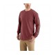 CARHARTT SIGNATURE SLEEVE LOGO LONG-SLEEVE T-SHIRT IRON ORE HEATHER
