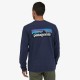 Patagonia Men's Long-Sleeved P-6 Logo Responsibili-Tee classic navy