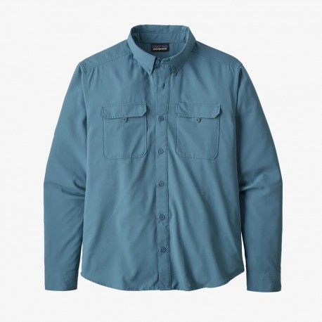 Patagonia Men's Long-Sleeved Self-Guided Hike Shirt Pigeon Blue