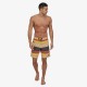PATATGONIA Men's Wavefarer Boardshorts - 19 Fitz Stripe: Surfboard Yellow