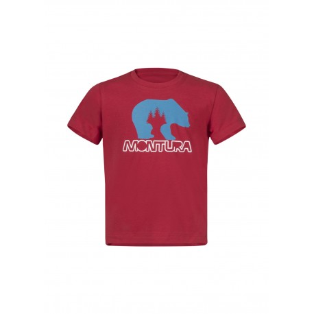 MONTURA BEAR T-SHIRT BABY ROSSO/BLU OTTANIO