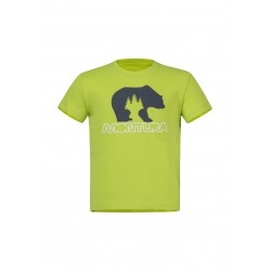 MONTURA BEAR T-SHIRT BABY VERDE LIME/BLU CENERE