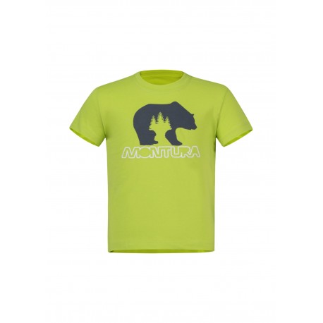 MONTURA BEAR T-SHIRT BABY VERDE LIME/BLU CENERE