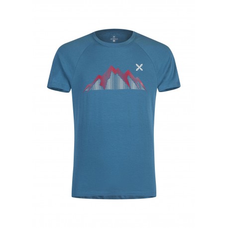 MONTURA SUMMIT T-SHIRT BLU OTTANIO/ROSSO