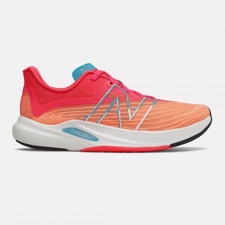 New Balance FuelCell Rebel v2 Donna Citrus Punch con Vivid Coral