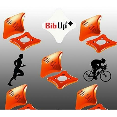 BIBUP MAGNETI FISSA-PETTORALE ARANCIO FLUO