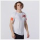 NEW BALANCE Printed Fast Flight Short Sleeve uomo white