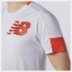 NEW BALANCE Printed Fast Flight Short Sleeve uomo white