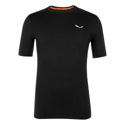 Salewa BASELAYER MANICHE CORTE UOMO CRISTALLO WARM MERINO RESPONSIVE BLACK OUT