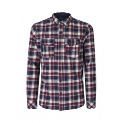 MONTURA CAMBRIDGE SHIRT BLU NOTTE/ROSSO