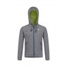 MONTURA SPORT HOODY MAGLIA KIDS GRIGIO CHIARO/VERDE LIME