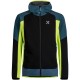 MONTURA PREMIUM WIND HOODY JACKET BLU CENERE/VERDE LIME