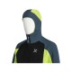 MONTURA PREMIUM WIND HOODY JACKET BLU CENERE/VERDE LIME