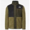 THE NORTH FACE FOREST MIXED MEDIA GIACCA CERNIERA INTEGRALE BAMBINO BURNT OLIVE GREEN