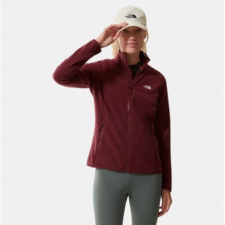 THE NORTH FACE 100 GLACIER PILE CON CERNIERA INTEGRALE DONNA REGAL RED