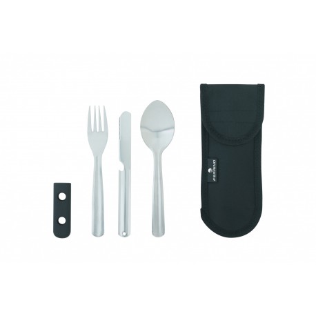 FERRINO POSATE INOX CON ASTUCCIO MANICO VERDE