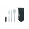 FERRINO POSATE INOX CON ASTUCCIO MANICO VERDE
