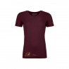 ORTOVOX  185 MERINO LOGO SPRAY TS W  T-Shirts dark wine