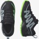 SALOMON XA PRO V8 CLIMASALOMON™ WATERPROOF Junior - Scarpe da bambino BLACK/BLACK/NEON GREEN
