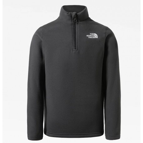 THE NORTH FACE Pile Bambini Glacier con cerniera 1/4 ASPHALT GREY