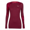 Salewa Cristallo Warm Alpine Merino Maniche Lunghe Baselayer w rhodo red