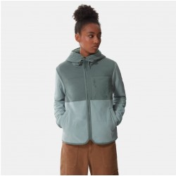 The North Face Felpa con cappuccio Mountain da donna  SILVER BLUE-LAUREL WREATH GREEN