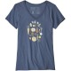 Patagonia Women's Harvest Haul Organic V-Neck T-Shirt dolomite blue