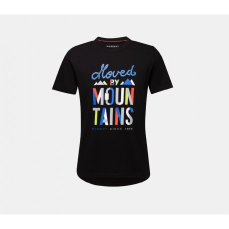 MAMMUT T-SHIRT MEN SLOGAN BLACK
