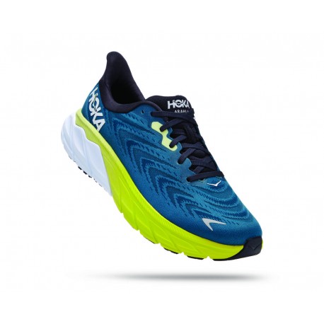 HOKA Uomo Arahi 6 Blue Graphite / Blue Coral