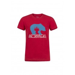 Montura BEAR T-SHIRT KIDS ROSSO/BLU OTTANIO