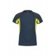 MONTURA ENERGY T-SHIRT KIDS BLU CENERE/VERDE LIME