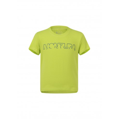MONTURA BRAND T-SHIRT BABY VERDE LIME/BLU OTTANIO