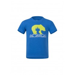 MONTURA BEAR T-SHIRT BABY BLU/VERDE LIME