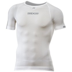 SIXS Maglia leggera maniche corte white carbon
